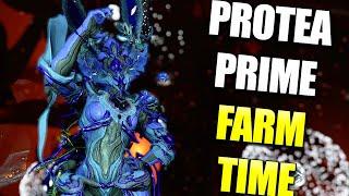 Protea Prime Live! Building Farming Leveling Protea Prime | Warframe