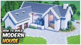 Minecraft: How to Build a Large Modern House | Modern Minecraft House Tutorial