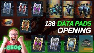 Opening 138 Data Pads (~850$) in War Robots! Event Titan, Ultimate Data Pad & More! #warrobots