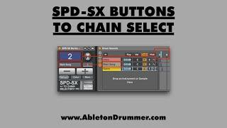 SPD SX with Ableton Live - Max for Live - Buttons to Chain Selector Tutorial