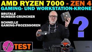 AMD krönt sich selbst - Ryzen 9 7950X und Ryzen 7 7700X im großen Gaming- und Workstation Test!