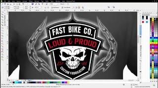 T-Shirt Design Tutorial with CorelDRAW and Monochrom Design Effects