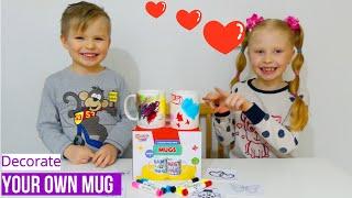 How to Decorate a  Mug Challenge | Adriana and Markus adventure