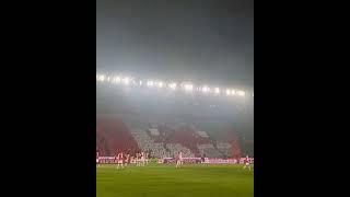 Slavia’s full stadium choreo inspired by this year’s tifos and Slavia’s founding date