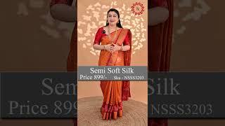 Price 899/- | Code:- NSSS3203 | Semi Soft Silk Saree With Patola Concept Border | #semisoftsilks