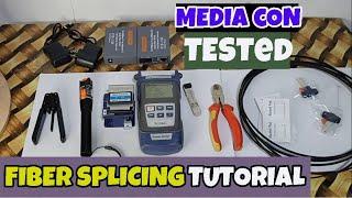 PAANU MAG TERMINATE/SPLICE NG FIBER OPTIC CABLE? WITH MEDIA CONVERTER TESTING | BEGGINERS GUIDE 2024