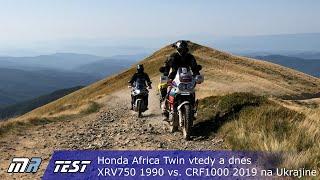 Test Honda Africa Twin vtedy a dnes XRV750 1990 vs. CRF1000 2019 na Ukrajine - motoride.sk