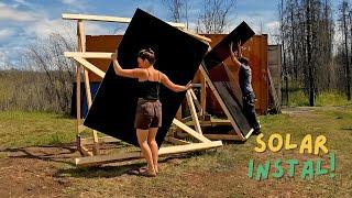 Setting Up Off Grid Solar Power | First Swim In Our Creek In MAY!