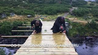 Bygging av ny bru over Liumseterbekken, Gausdal fjellstyre