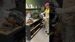 Газонокосилка, Заточка ножей