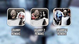 Granny 1 2 3 PC Remakes Full Gameplay | Granny 1.9, Granny 3 Enhanced & Granny 2 PC Remake