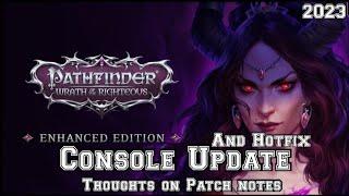 Pathfinder Wrath of the Righteous CONSOLE UPDATE 