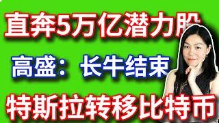 美股分析：这只股将再涨38%，涨到5万亿。高盛：长牛结束了。【2024-10-21】