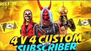 PLAYING CUSTOM II ROAD TO 5OO SUBS #verticallive #freefirelive #freefireshorts #shortsfeed