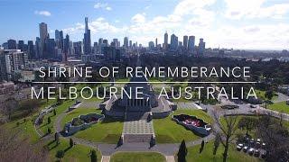 Our World by Drone in 4K - Shrine of Remembrance, Melbourne, Australia