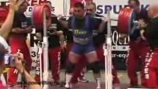 Sergiy Romanenko 372.5kg/821lb squat @ 90kg/198lb