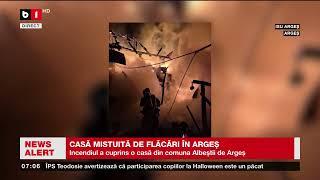 CASĂ MISTUITĂ DE FLĂCĂRI ÎN ARGEȘ_Știri B1TV_25 oct. 2024