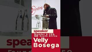  Velly Bosega, Founder of SME South Africa, opened the Funding Summit 2025 with an empowering talk