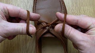   Slowdown How To the BEST WAY to tie shoelaces nicely. Life hack shoes lace styles