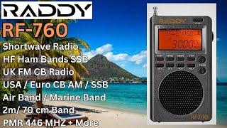 RADDY RF-760 SIDE BAND RADIO. Is this the best travel radio EVER !