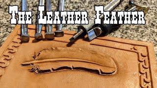 3D leather  feather carving:  A fun tooling demonstration