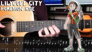 Lilycove City & Pacifidlog Town - Pokemon Ruby/Sapphire/Emerald - Fingerstyle Guitar Tutorial + TAB