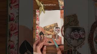 ASMR Create a Hidden Pocket | The Roaring 20s Deco Fashion Journal | Amazon Book Tutorial Part 4