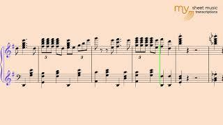 Tea For Two (Dino Kartsonakis) - Piano Jazz Sheet Music Transcription
