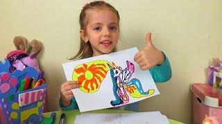 Маркер Челлендж КАК Я РИСУЮ Пони My Little Pony Видео для детей Marker Challenge