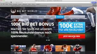 Big Bet World Bonus für Neukunden