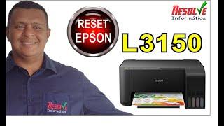  Reset Epson L3150 L3110. Contador. A almofada de tinta da impressora está no final de sua vid