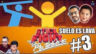 Luchas de Palos Extremas | Stick Fight 3 | Juegos Karim Juega