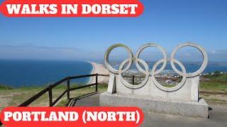 WALKS IN DORSET at PORTLAND (NORTH SECTION)  AND THE HIGH ANGLE BATTERY & TOUT QUARRY SCULPTURE PARK