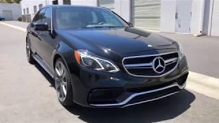 Ceramic Coating and Paint Protection on a Black Mercedes E63 - San Diego, CA