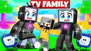 Adopted by TV FAMILY in Minecraft! (Hindi)