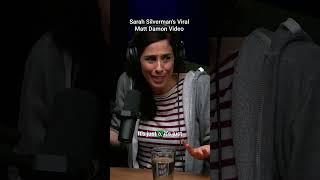 Sarah Silverman's viral Matt Damon video. #podcast #comedy