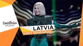 Samanta Tīna - The Moon Is Rising - First Rehearsal - Latvia  - Eurovision 2021