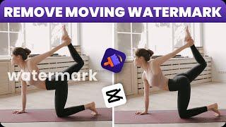 FREE! How To Remove Moving Watermark From Video Step By Step ｜Capcut & HitPaw Watermark Remover