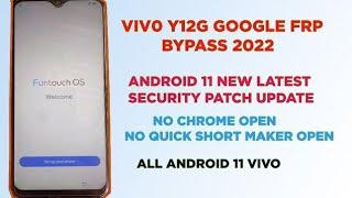 Vivo Y12g Frp Bypass | All Vivo Android 11 | Without Pc | New Security Patch Update | New Method