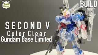 HG Second V Gundam Color Clear ASMR Build Gundam base limited 세컨드 브이 건담 컬러 클리어 건담 베이스 한정판