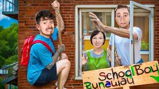 СБЕГАЮ ПО ВЕРЁВКЕ ИЗ ДОМА ЗЛЫХ РОДИТЕЛЕЙ В SCHOOLBOY RUNAWAY В МАЙНКРАФТ!