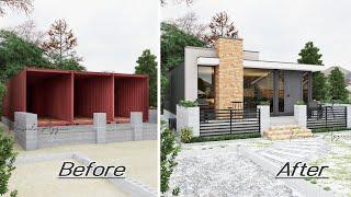 Shipping Container House - Get similar items - Three Bedrooms