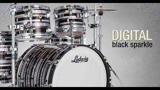 Ludwig Drums Digital Black Sparkle Wrap