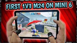 FIRST 1 VS 3 M24 ON IPAD MINI 6 | 4-FINGERS CLAW + GYRO FULL HANDCAM GAMEPLAY