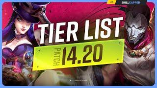 NEW TIER LIST for PATCH 14.20 - League of Legends