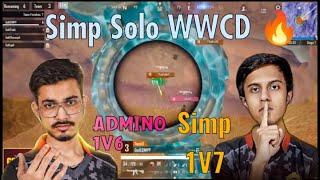 SIMP 1v7 SoLo Chicken - ADMINO 1v4 7shore -Casters Shocked By Simp Single Handed dinner in -CrewWar