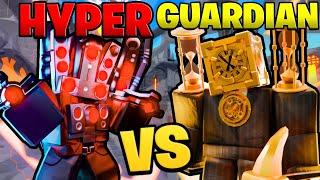 GUARDIAN CLOCKMAN VS HYPER UPGRADED TITAN SPEAKERMAN! (Roblox)!