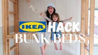 IKEA HACK Built-in Bunk Beds | SPACEOUS Pull Out King Bed