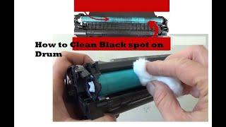 Black Horizontal Line on Drum | Wiper Blade Issues| Toner in drum how to fix | Light print Issues