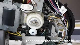 Technics SL-1600 Mk2 tonearm operation